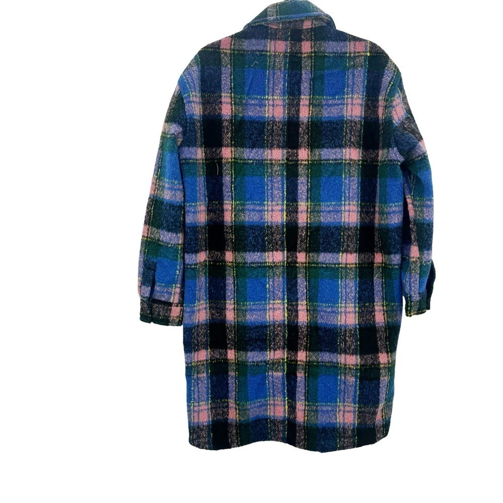 BLANKNYC Women's The Comeback Plaid Long Shacket Size M NWT - Picture 7 of 10